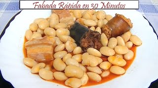 Fabada rápida en 30 minutos  Receta de Cocina en Familia [upl. by Ynaiffit277]