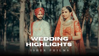 Best Sikh Wedding Highlights 2023  Gagan amp Aman  Isher Photography [upl. by Barmen]