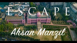 Aerial of Ahsan Manzil Dhaka Bangladesh HD [upl. by Acilejna515]