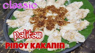 CLASSIC PALITAWAUTHENTIC FILIPINO RECIPEEASY GLUTINOUS RICE FLOUR KAKANIN [upl. by Htezzil]