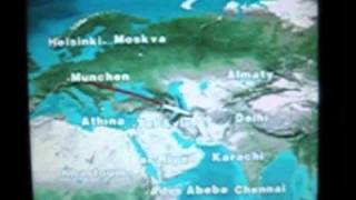 LH790 Airbus A340600 Lufthansa  Flight from winterly Munich to tropical Singapore full version [upl. by Varhol198]