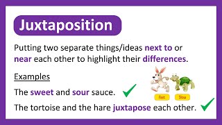 What is JUXTAPOSITION  Easy Explanation with Examples [upl. by Artimid]