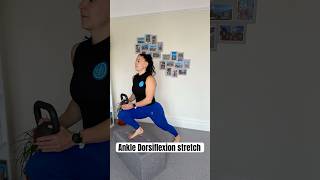 Ankle Dorsiflexion Stretch mobility anklemobility lowerbodywarmup r [upl. by Kopp]