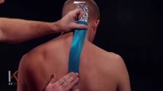 KT Tape  Kinesiology Taping Instructions for Neck and Shoulder [upl. by Sunny]