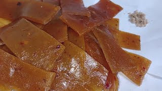 কাঁচা আমের আমসত্তAamsotto recipe banglaMango bar [upl. by Attenrad336]