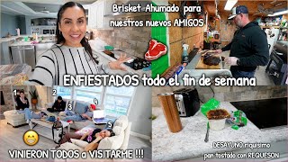 ENFIESTADOS todo el fin de SEMANA🥵  Cocinamos BRISKET para NUEVOS AMIGOS😍🥩♡IsabelVlogs♡ [upl. by Burman]