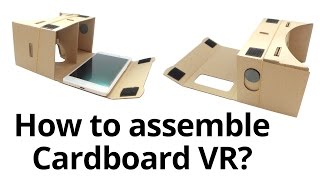 Assembling for Google Cardboard VR DIY ToolKit 3D Virtual Reality Glasses [upl. by Aitsirhc]