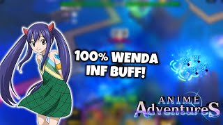 How to Auto 100 Buff with Wenda in Anime Adventures [upl. by Nivanod]