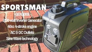 Sportsman 800  1000 watt Inverter Generator GEN1000i  Feature Overview [upl. by Arik945]