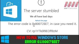 How to Fix Windows Store Error 0x80072ee7 on Windows 10 [upl. by Ateuqram]