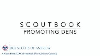 BSA Scoutbook  Promote Cub Scout Den [upl. by Herman]