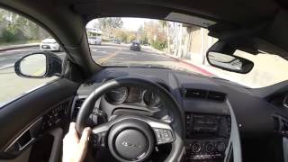 2016 Jaguar FType S V6 Coupe Manual  WR TV POV City Drive [upl. by Mariken955]