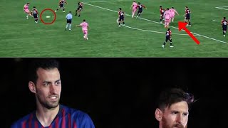 This pass from Busquets to Messi  unbelievable assist [upl. by Uhej9]