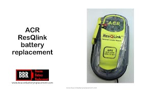 ACR ResQlink expired battery replacement [upl. by Alaunnoif579]