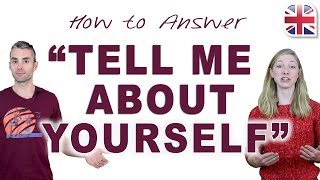 How to Answer Tell Me About Yourself  Spoken English Lesson [upl. by Galvin]