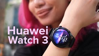 Huawei Watch 3 review with setup  walkthrough [upl. by Cherice]