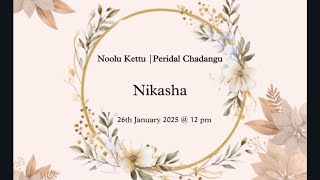 Noolu Kettu  Peridal Chadangu  Nikasha [upl. by Asiruam58]