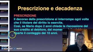 Prescrizione decadenza [upl. by Roby]