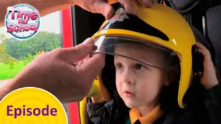 Surprise Fire Engine Visit  Time for School Full Episode [upl. by Tumer226]