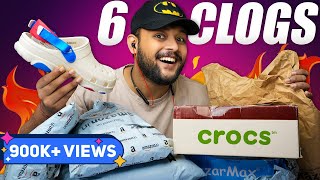 6 BEST CROCSCLOGSSLIDERS FOR MEN 🔥 Amazon Footwear Haul Review 2023  ONE CHANCE [upl. by Ainala791]