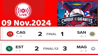 RESULTADOS en vivo Beisbol Choque de Gigantes MIAMI y Ligas Invernales 09 Noviembre 2024 [upl. by Ahgem]