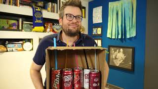 Dr Pepper Enthusiast John Green Taste Tests Dr Pepper and Its Misbegotten Pretenders [upl. by Nibbs]