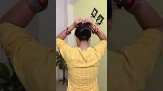 Karvachauth hairstyles hack hairstyle karvachauth youtubeshorts quickhairstyle hairstyle short [upl. by Ociral222]