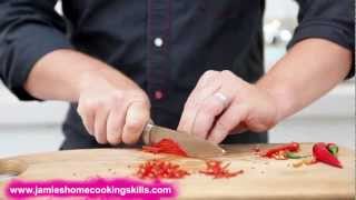 How To  prepare a fresh chilli with Jamie Oliver [upl. by Yelwah155]