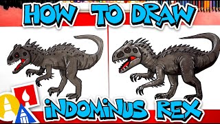 How To Draw Indominus Rex From Jurassic Park [upl. by Wilder]