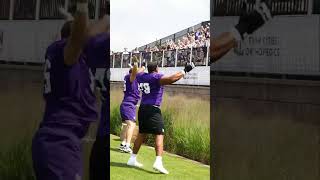 Rookies loving the Skol Chant 👏 vikingscamp [upl. by Rumney]