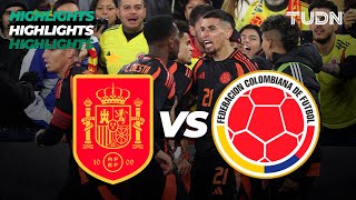 HIGHLIGHTS  España vs Colombia  Amistoso Internacional  TUDN [upl. by Aileek806]