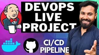 Deploying DevOps Live Project using Jenkins CICD Pipeline with GitHub integration 🔥 Hindi [upl. by Irrahs134]