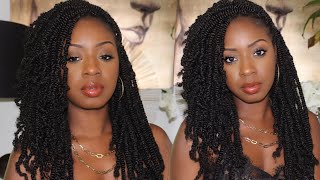 Simple Spring Twist Tutorial ft Outre Spring Twist Hair Passion Twist Protective Styles [upl. by Orian]