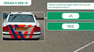 🚘 10 Vragen voor het CBR Auto Theorie Examen 🚗 [upl. by Edwina]