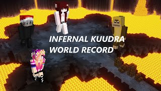 INFERNAL KUUDRA WORLD RECORD 118  Hypixel Skyblock [upl. by Lalittah]