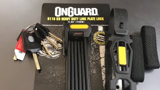 596 OnGuard “K9” Foldable Bike Lock Picked Model 8116 [upl. by Aaron]