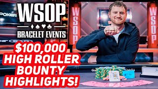 David Peters Wins 14 Million in 2022 WSOP Bounty High Roller [upl. by Alison]