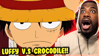 LUFFY VS CROCODILE One Piece Episodes 108112 Reaction [upl. by Retsel]