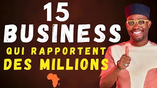 15 BUSINESS TRÈS RENTABLES À LANCER EN AFRIQUE EN 2024 [upl. by Enomad]