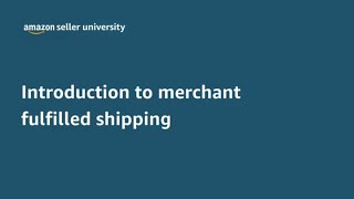 Amazon Merchant Fulfilled Orders FBM  Introduction on How to Ship Products on Your Own [upl. by Anya934]