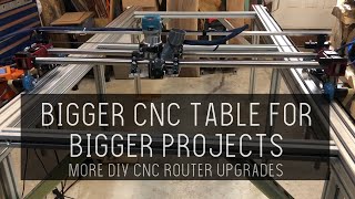 DIY CNC  Bigger Table for Bigger Jobs [upl. by Zimmer]