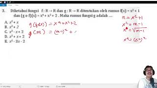 fungsi dan komposisi  fxx21 dan gofxx4x22 maka rumus gx adalah [upl. by Agnimod]