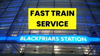 London Gatwick Airport To London City Centre Blackfriars Station Fast Train Service [upl. by Shepperd]