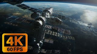 Gravity ReEntry Scene in 4k 60FPS OT AI Upscale [upl. by Eillak]