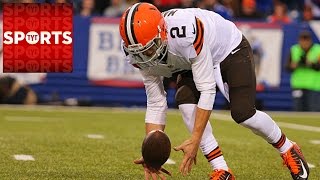 Johnny Manziel Replaces Hoyer Cleveland Browns 10 Buffalo Bills 26 [upl. by Roderic]