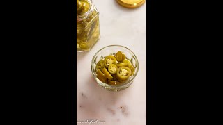 Make jalapenos at home So easy and safe jalapenos homemadepickles pickle chefhasti [upl. by Wootten]