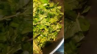 STEAMED JAMAICAN CALLALOO Recipe shorts [upl. by Atinihs]