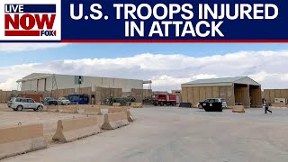 BREAKING US troops injured in suspected rocket attack on Iraq military base  LiveNOW from FOX [upl. by Atipul533]