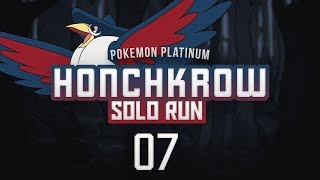 Pokemon Platinum Honchkrow Solo Run Part 07  Had My DS in Class [upl. by Iluj]