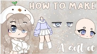 How to make a softaesthetic oc  Gacha Club tutorial 💕 [upl. by Aerdnaz]